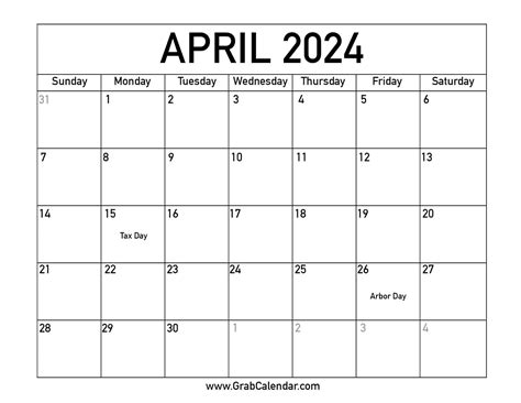 Printable April 2022 Calendar With Holidays