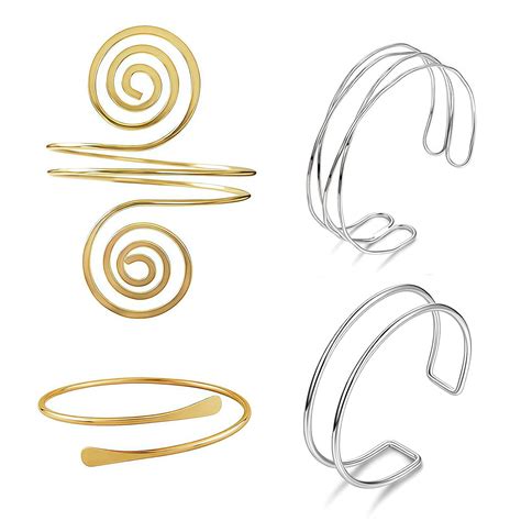 Buy GODSDWARES 4PCS Arm Cuff Jewellery for Women, Arm Cuff, Arm ...
