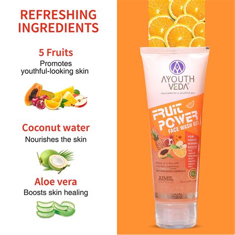 Buy fruit face Wash Online for dark spots and blemishes | Ayouthveda ...