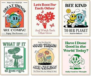 Vintage Posters, Retro Wall Art, Retro Poster for Room Aesthetic Paper ...