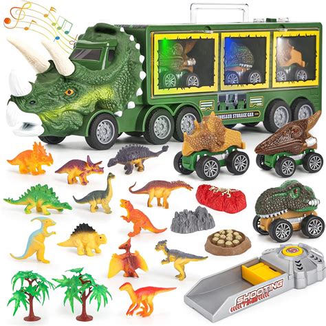 Buy DINORUN Dinosaur Toys for Kids 3 5 7, Kids Toys Pull Back Dinosaur ...