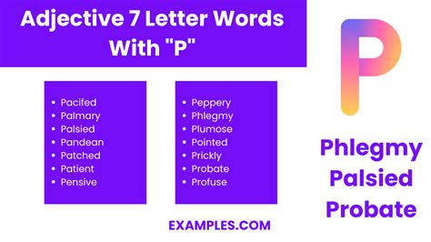 7 Letter Words With P - 450+ List, Meaning, PDF