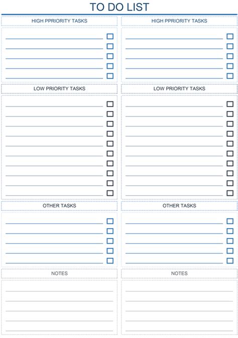 To Do List Templates for Excel