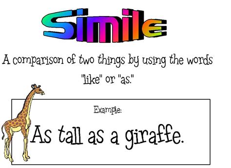Examples of Similes 的图像结果