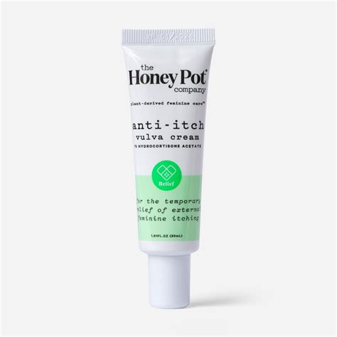 The Honey Pot Anti-Itch Vulva Cream with 1% Hydrocortisone