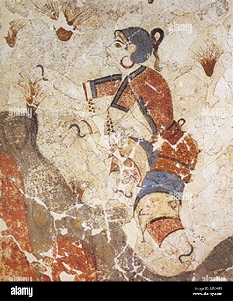 Akrotiri fresco hi-res stock photography and images - Alamy