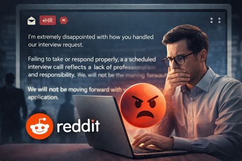 HR sends angry email to employee after rejecting interview call - His ...