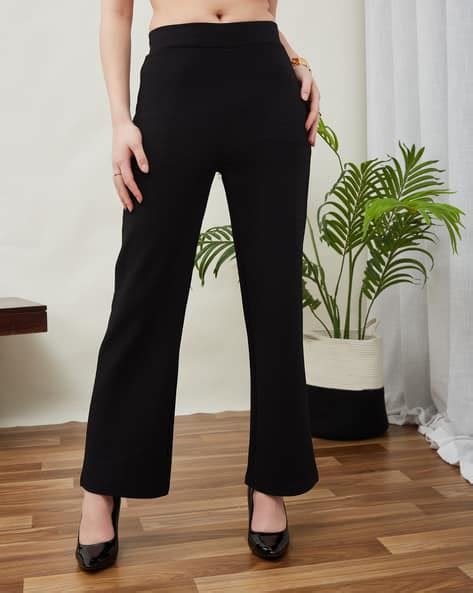 Buy Black Trousers & Pants for Women by Shein Online | sheinindia.in