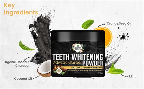 Luxura Sciences Carbon White Activated Charcoal Powder Teeth Whitening ...