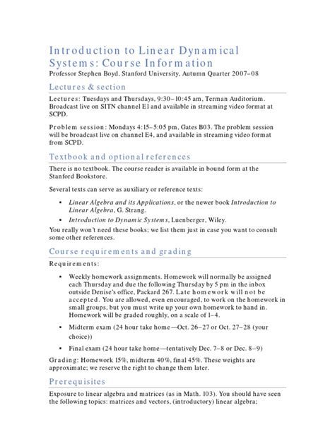 Image result for Linear Dynamic System