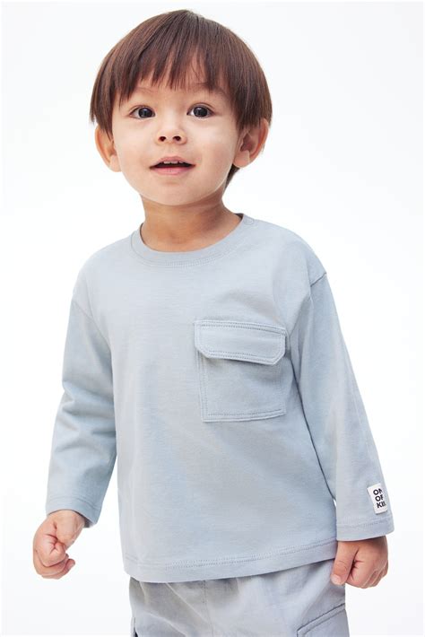 Long-Sleeved T-Shirt - Turquoise - Kids | H&M US