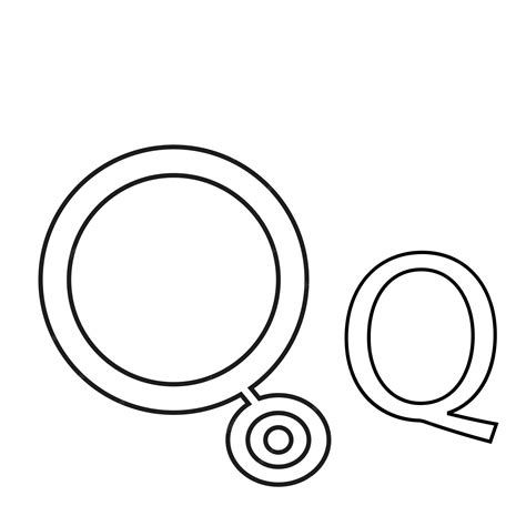 Premium Vector | Letter design from forehead illuminator for ent folded in q shape drawn in line ...