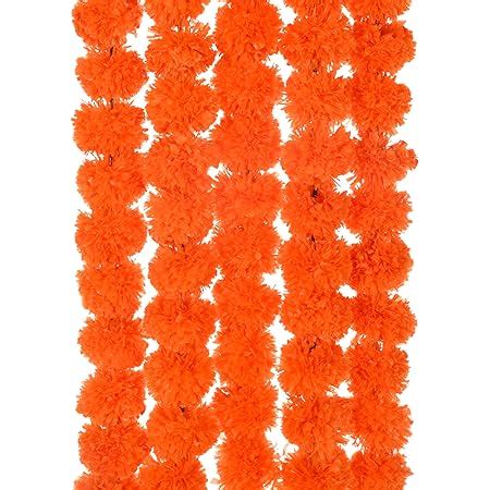 Buy Saudeep India Artificial Fluffy Marigold Flower/Genda Phool ...