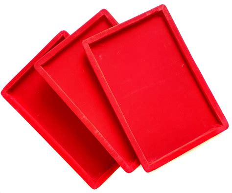 Beadsncraft Jewellery Display Organizer Tray Red Velvet Beading Tray ...