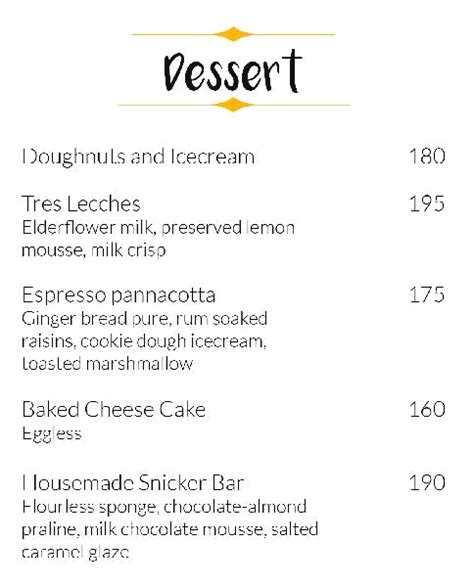 Menu of Yellow Submarine, Bannerghatta Road, Bangalore - magicpin