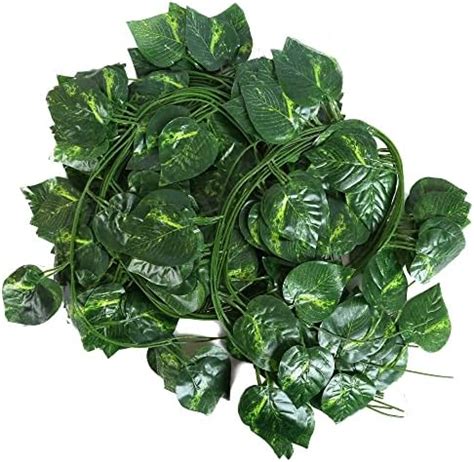 Buy SATYAM KRAFT 4 Lines Artificial Fake Flowers Wall Hanging Leaf ...