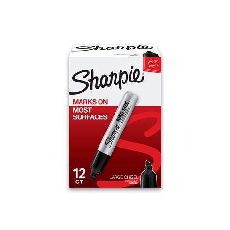Sharpie Pro King-Size Permanent Markers, Big Broad Thick Chisel Tip ...