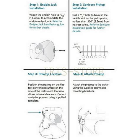 Buy FISHMAN PRO-PSY-201 Onboard Preamp Presys Guitar EQ Tuner Piezo ...