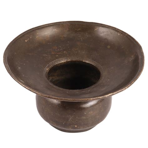 Brass Hand Spittoon from Northern India