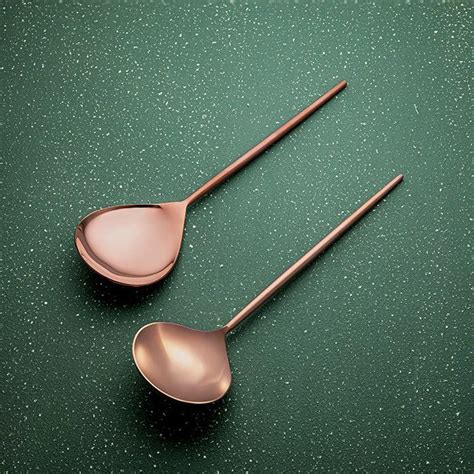 Aura Rose Gold Serving Set of Two - Ellementry – ellementry