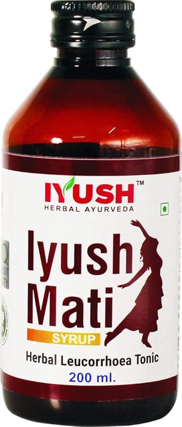Buy IYUSH Herbal Ayurveda Mati Syrup for Leucorrhoea or White Vaginal ...