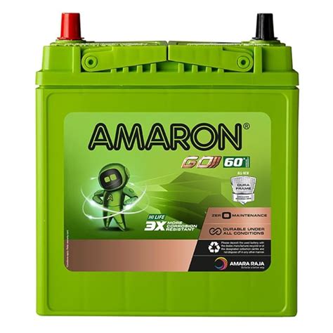 Amaron Go Series Hi Life Car Battery - Go - Go 38B20L with Warranty- 60 ...