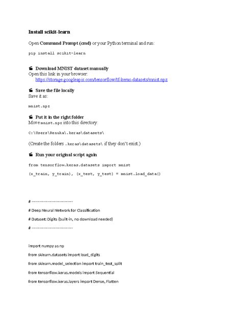 Deep Learning with MNIST Dataset: 2p - Notes on DNN Implementation ...