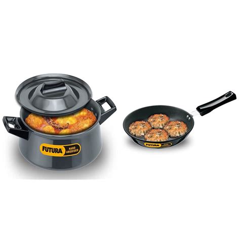 Buy Hawkins Aluminium Futura Hard Anodised Handi Sauce Pan, 3 litres ...