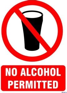 SignageShop No Alcohol permitted Emergency Sign Price in India - Buy ...