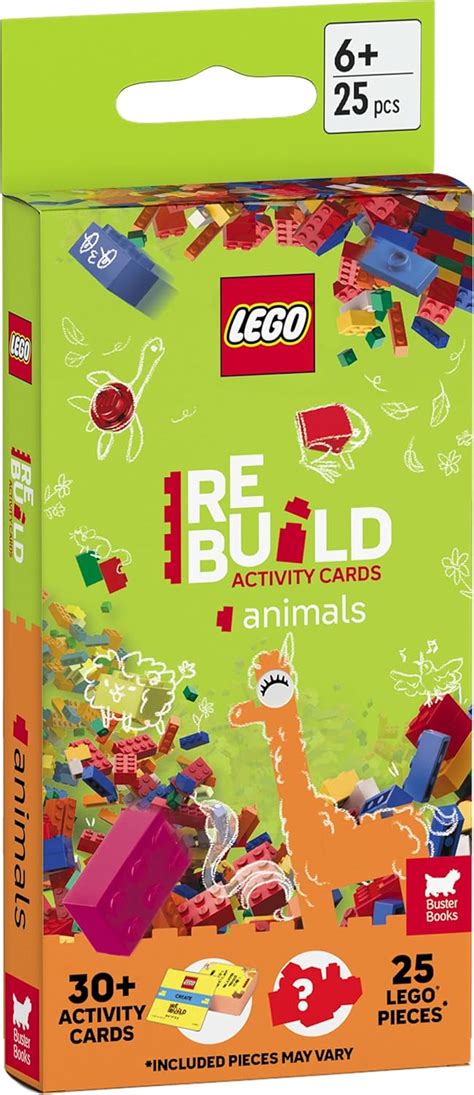 LEGO® Books: ReBuild Activity Cards: Animals (with over 30 activity ...