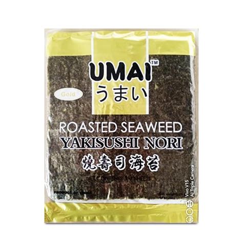 UMAI Gold Premium Sushi Nori Seaweed 10 Sheets : Amazon.in: Grocery ...