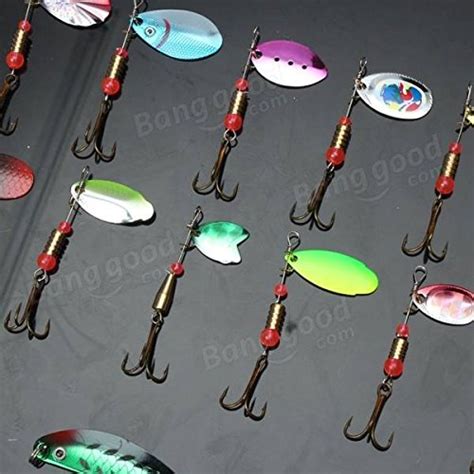 Buy Atoz prime 30pcs Metal Mixed Spinners Fishing Lure Pike Salmon ...
