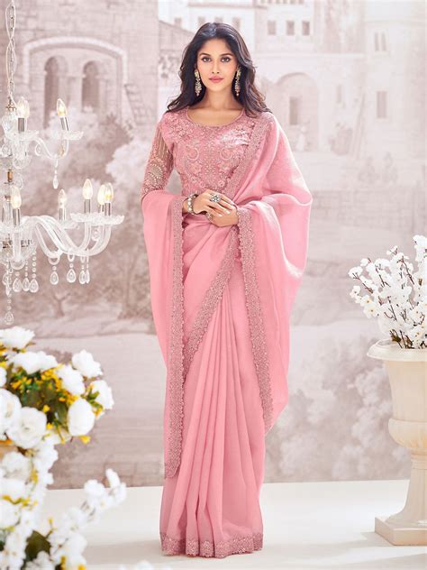 Buy Latest Embroidery Saree Collection Online By Kolour - India