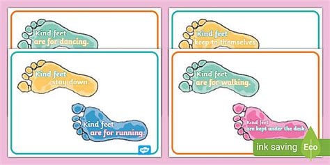 Kind Feet Display Posters (teacher made) - Twinkl