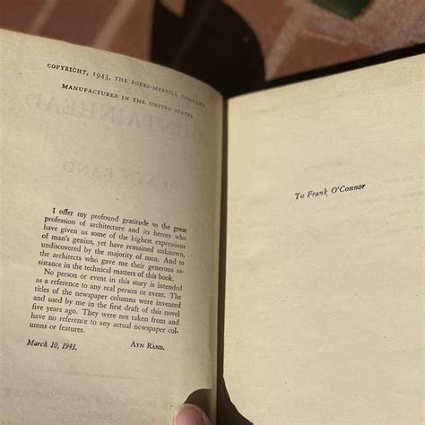 The Fountainhead • Ayn Rand FIRST EDITION COPY FROM... - Depop