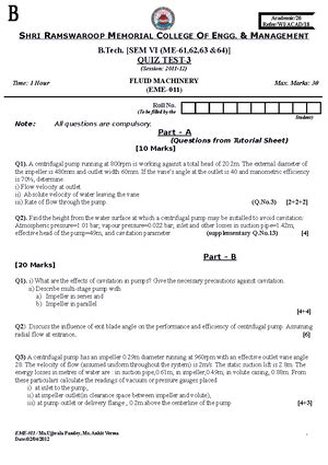 Fluid Dynamics EXAM Based Equations - FLUID MECHANICS EXAM BASED ...