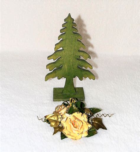 Tannenbaum grün aus Holz, Höhe 24,5 cm