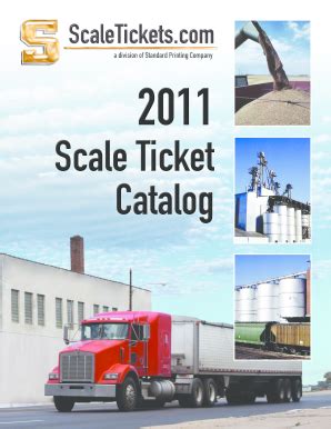 Scale Ticket Catalog 2011-2026 - Fill and Sign Printable Template Online