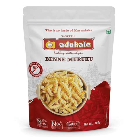 Adukale Benne Muruku | South Indian Snacks | No Palm Oil | 180g ...