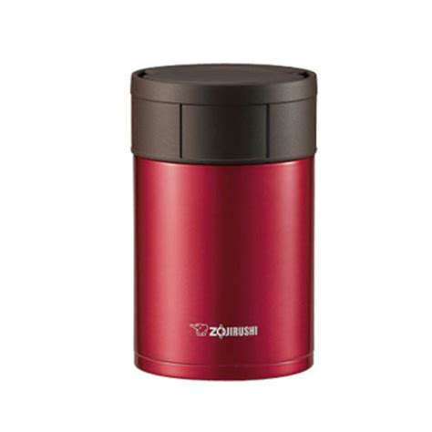 Zojirushi Stainless Steel Food Jar, 550ml, Cherry Red (SW-HAE55 RM ...