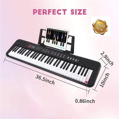 Buy 61 Key Keyboard Piano,2023 New Piano Keyboard, Electronic Digital ...