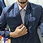 BREGEO Men's Slim Fit Single Breasted Blazer(Black_34) : Amazon.in: Fashion