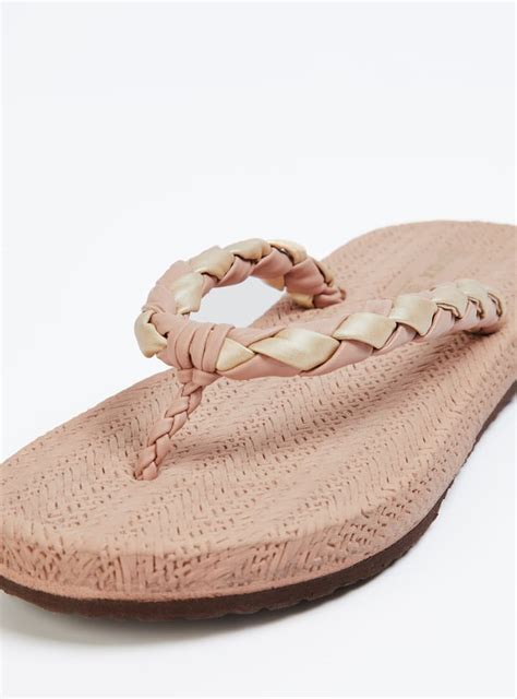 Buy Women Textured Flip Flops Online at just Rs. 399.0 - 1000013433935 ...