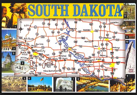 Printable South Dakota Map