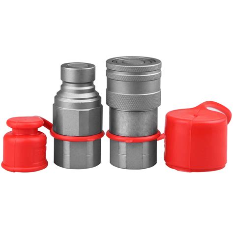 Buy 1/2" SAE Skid Steer Bobcat Kubota Flat Face Hydraulic Quick Connect ...