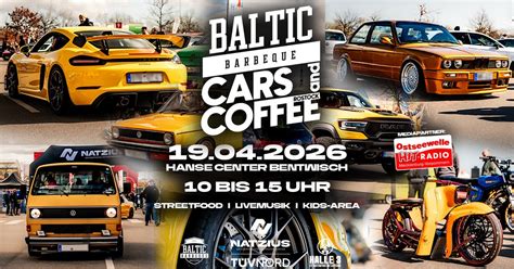 Cars and Coffee Rostock 2026, Hansecenter Bentwisch, Rostock, 19 April ...