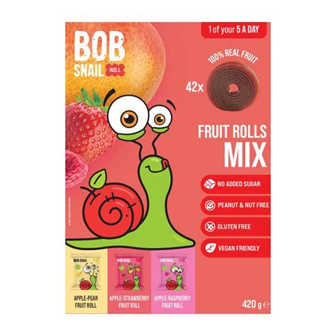 Bob Snail Fruit Rolls Mix, 420g | Costco UK
