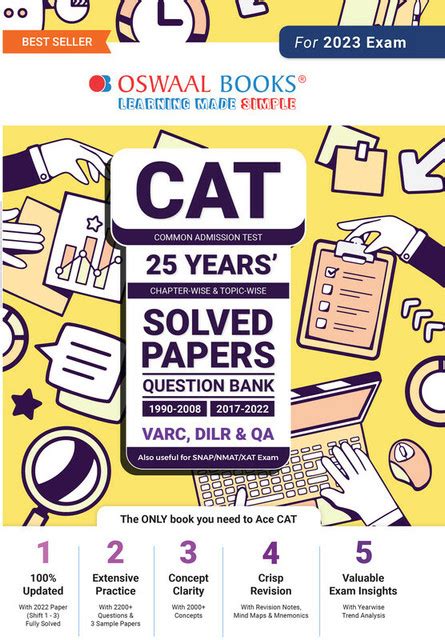 Oswaal CAT 25 Years' Chapter-wise and Topic-wise Solved Papers Question ...