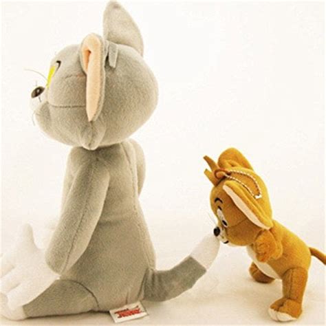 Buy QJ Cute Tom and Jerry Stuffed Animal Cartoon Plush Doll Soft Plush ...