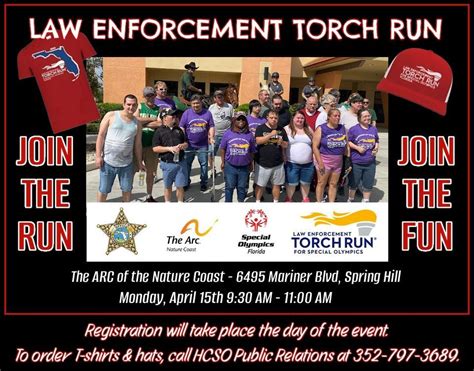 HCSO Law Enforcement Torch Run for Special Olympics, The Arc Nature ...